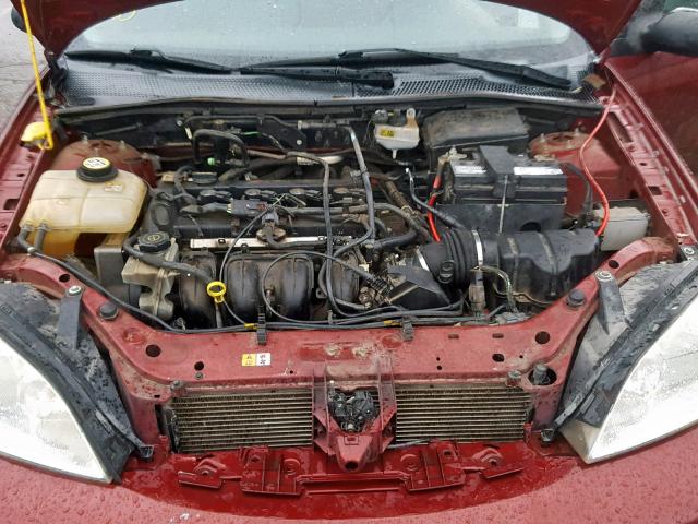 1FAFP34N96W144297 - 2006 FORD FOCUS ZX4 RED photo 7