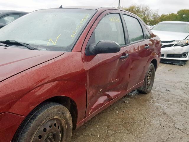 1FAFP34N96W144297 - 2006 FORD FOCUS ZX4 RED photo 9