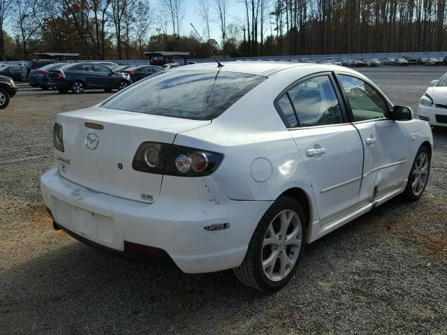 JM1BK323671733945 - 2007 MAZDA 3 S WHITE photo 4