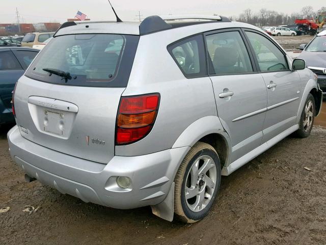 5Y2SL67817Z427076 - 2007 PONTIAC VIBE SILVER photo 4