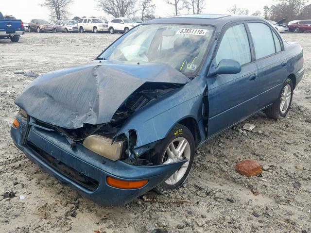 1NXBB02E4TZ358593 - 1996 TOYOTA COROLLA DX BLUE photo 2