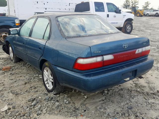 1NXBB02E4TZ358593 - 1996 TOYOTA COROLLA DX BLUE photo 3