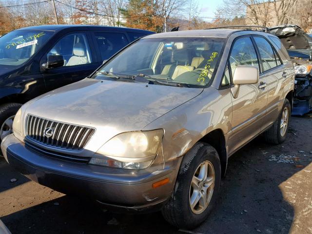 JT6HF10U8X0087416 - 1999 LEXUS RX 300 TAN photo 2