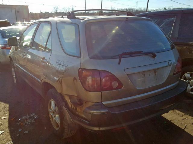 JT6HF10U8X0087416 - 1999 LEXUS RX 300 TAN photo 3