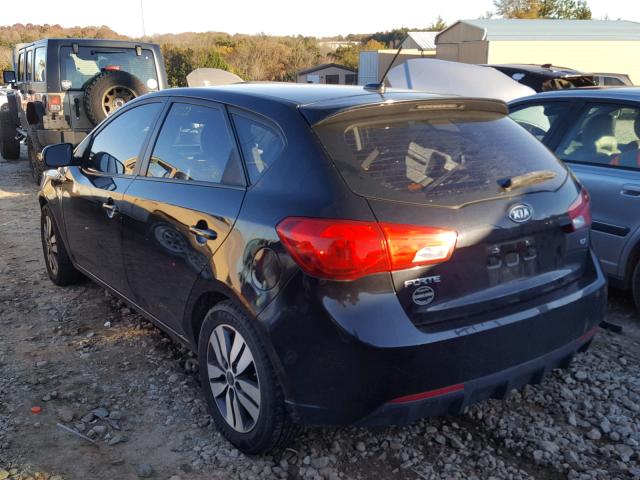 KNAFU5A2XD5678613 - 2013 KIA FORTE EX BLACK photo 3