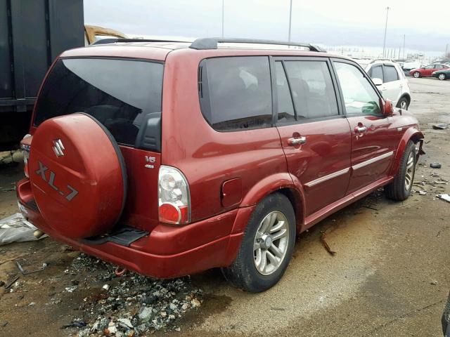 JS3TX92VX54105703 - 2005 SUZUKI XL7 EX RED photo 4