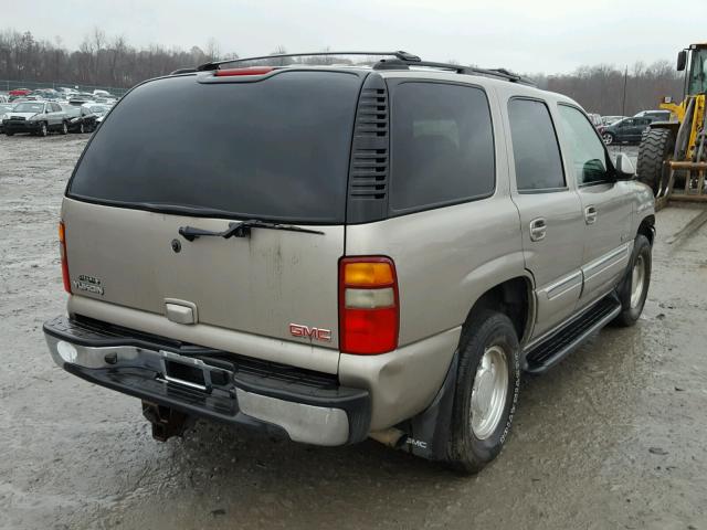 1GKEK13ZX3R217043 - 2003 GMC YUKON TAN photo 4