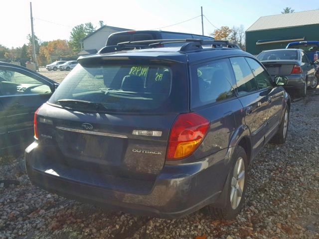 4S4BP62C477315704 - 2007 SUBARU OUTBACK OU SILVER photo 4