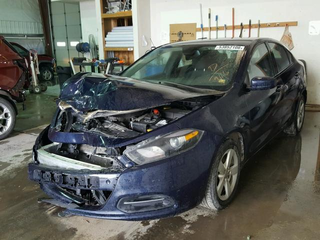 1C3CDFBB5FD309116 - 2015 DODGE DART SXT BLUE photo 2