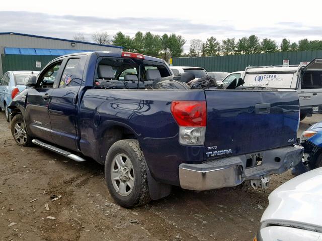 5TBBV54198S498386 - 2008 TOYOTA TUNDRA DOU BLUE photo 3