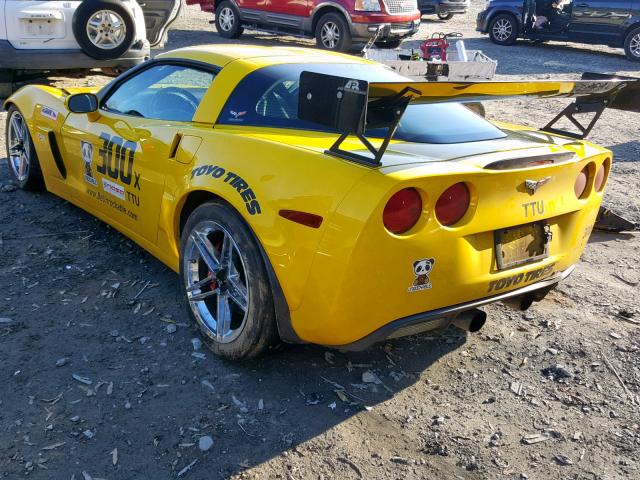 1G1YY26E365103427 - 2006 CHEVROLET CORVETTE Z YELLOW photo 3