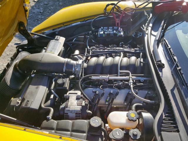 1G1YY26E365103427 - 2006 CHEVROLET CORVETTE Z YELLOW photo 7