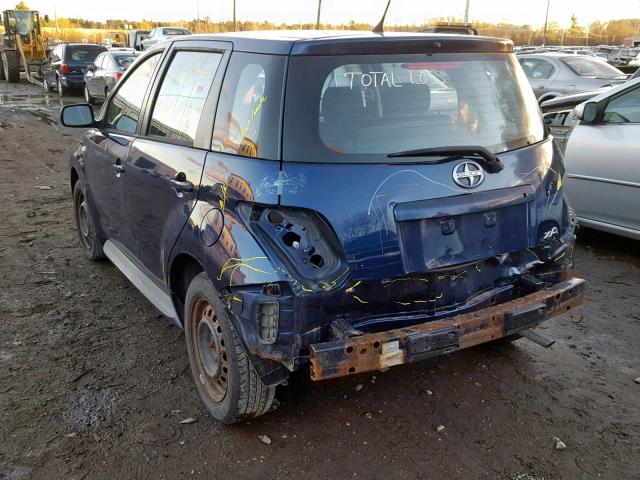 JTKKT604950114035 - 2005 TOYOTA SCION XA BLUE photo 3