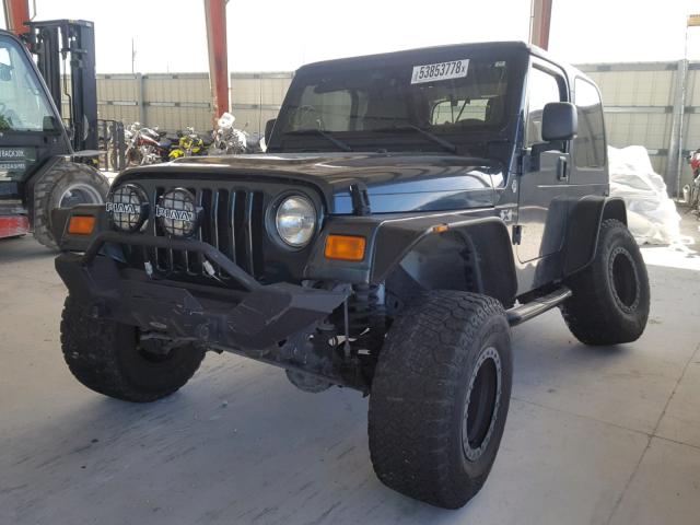 1J4FA39S25P341051 - 2005 JEEP WRANGLER X BLUE photo 2