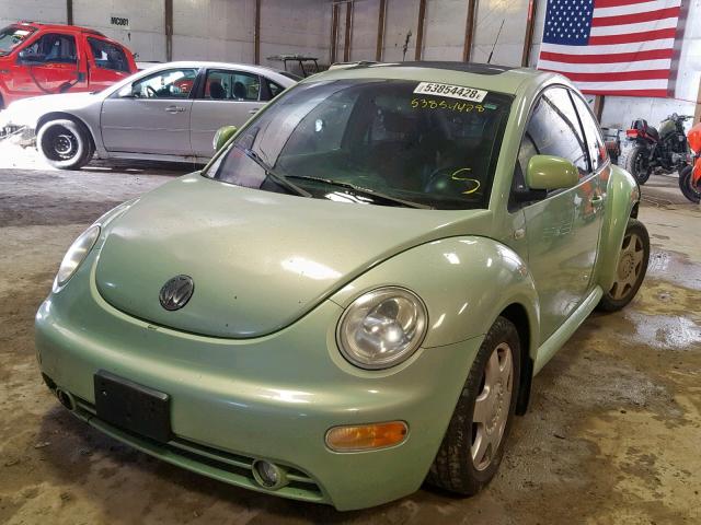 3VWCC21C0YM448785 - 2000 VOLKSWAGEN NEW BEETLE GREEN photo 2