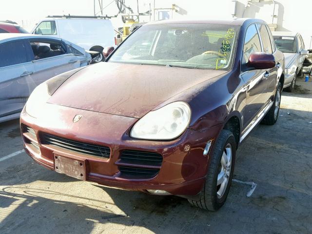 WP1AB29P35LA65309 - 2005 PORSCHE CAYENNE S MAROON photo 2