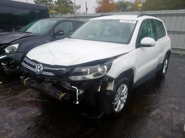 WVGAV7AX1HK008632 - 2017 VOLKSWAGEN TIGUAN S WHITE photo 2