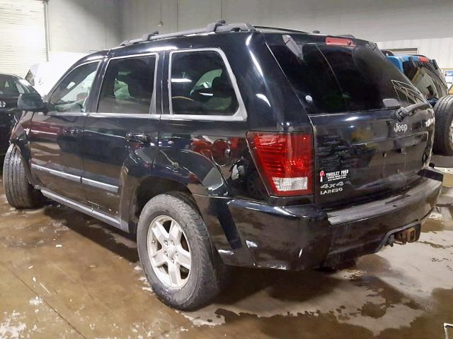 1J8HR48P97C506073 - 2007 JEEP GRAND CHER BLACK photo 3