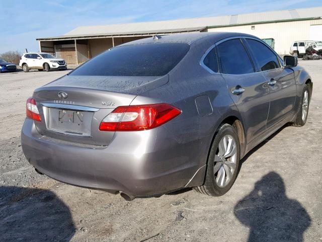 JN1BY1AR3BM373617 - 2011 INFINITI M37 X GRAY photo 4