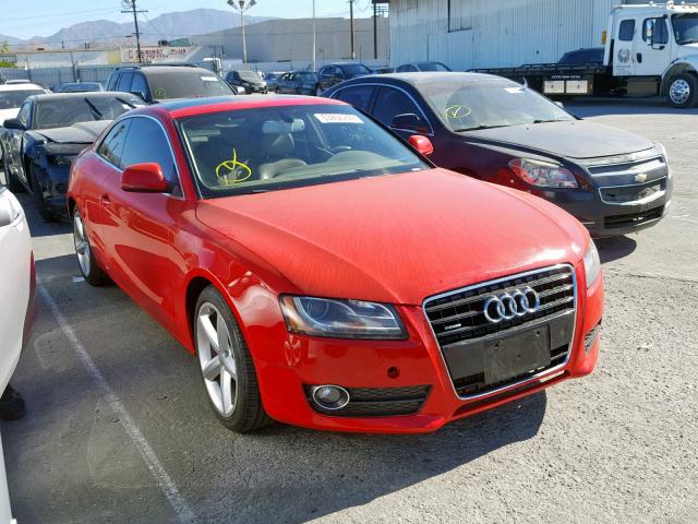 WAUDK78T19A029367 - 2009 AUDI A5 QUATTRO RED photo 1