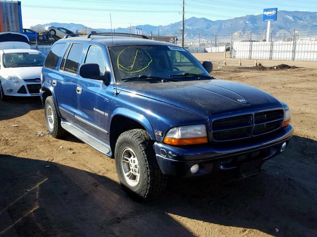 1B4HS28Z1YF241518 - 2000 DODGE DURANGO BLUE photo 1