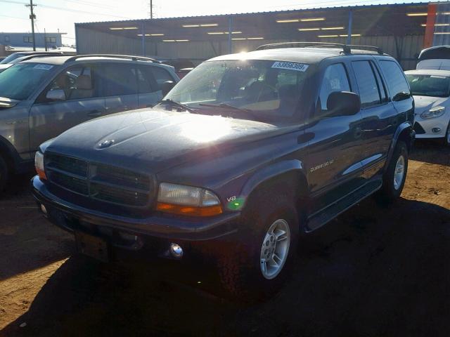 1B4HS28Z1YF241518 - 2000 DODGE DURANGO BLUE photo 2