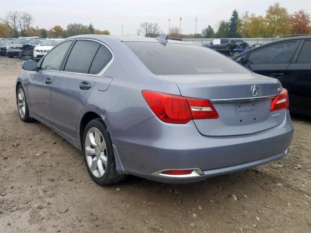 JH4KC1F38EC002171 - 2014 ACURA RLX BLUE photo 3