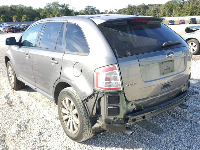 2FMDK38C89BA41382 - 2009 FORD EDGE SEL GRAY photo 3