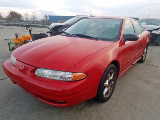 1G3NF52E42C278895 - 2002 OLDSMOBILE ALERO GLS RED photo 2