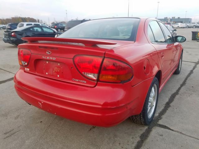 1G3NF52E42C278895 - 2002 OLDSMOBILE ALERO GLS RED photo 4