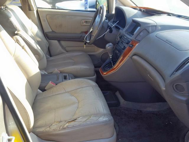 JT6HF10UXX0012913 - 1999 LEXUS RX 300 GOLD photo 5