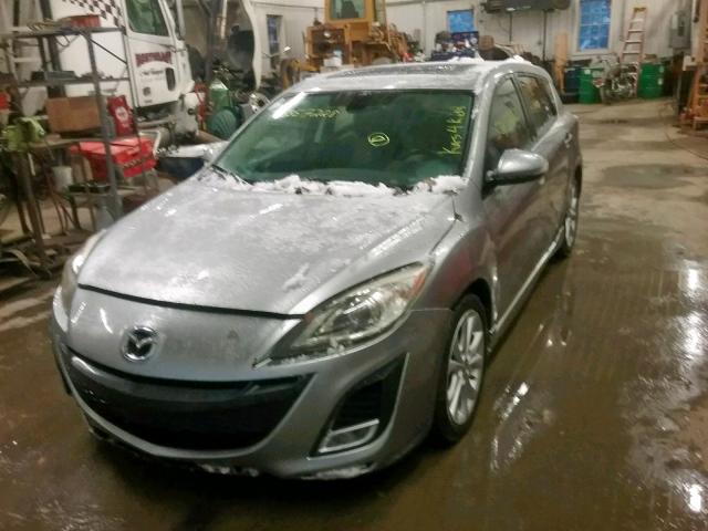 JM1BL1H50A1112833 - 2010 MAZDA 3 S SILVER photo 2