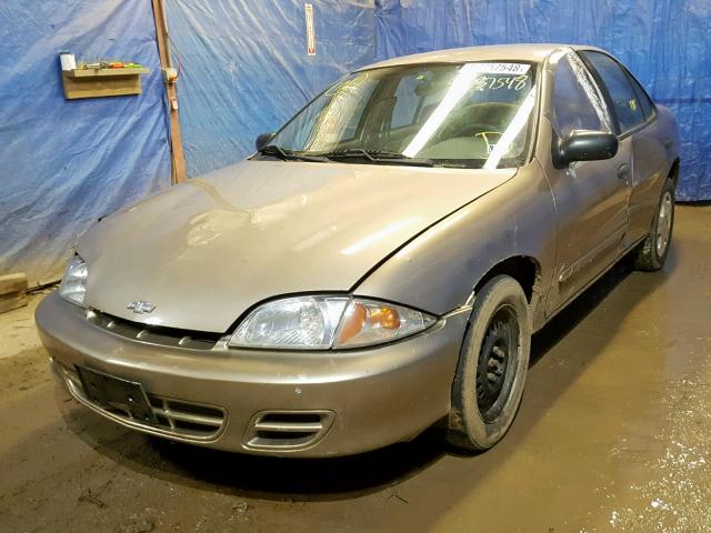 1G1JF524327267295 - 2002 CHEVROLET CAVALIER L TAN photo 2