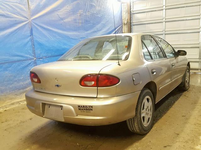 1G1JF524327267295 - 2002 CHEVROLET CAVALIER L TAN photo 4