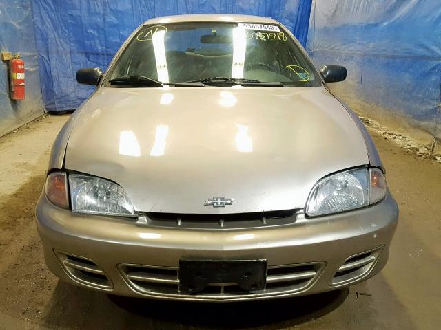 1G1JF524327267295 - 2002 CHEVROLET CAVALIER L TAN photo 9