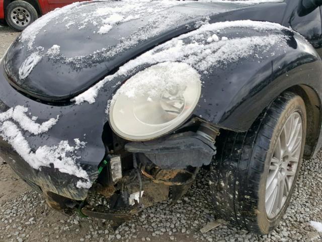 3VWRW31C57M502510 - 2007 VOLKSWAGEN NEW BEETLE შავი ფოტო 9