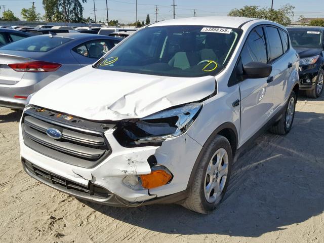 1FMCU0F74HUB81528 - 2017 FORD ESCAPE S WHITE photo 2