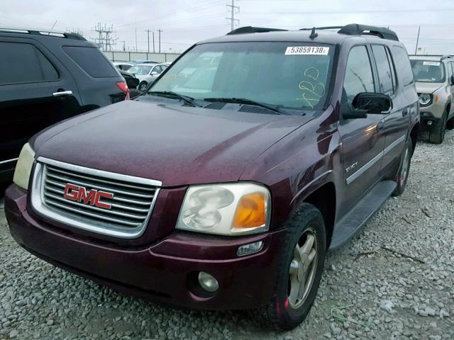 1GKET16S266100378 - 2006 GMC ENVOY XL BURGUNDY photo 2