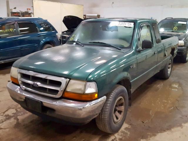 1FTYR14V2YTB36077 - 2000 FORD RANGER SUP GREEN photo 2