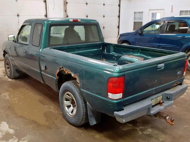 1FTYR14V2YTB36077 - 2000 FORD RANGER SUP GREEN photo 3