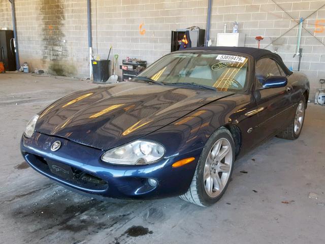 SAJJA42C1YNA00270 - 2000 JAGUAR XK8 BLUE photo 2