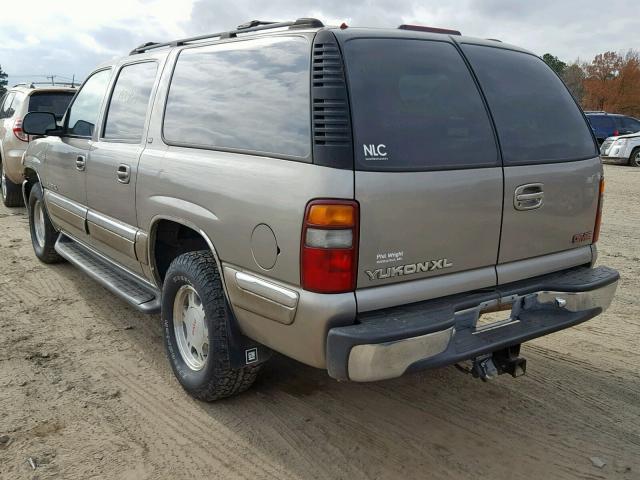 1GKFK16TX1J313195 - 2001 GMC YUKON XL K TAN photo 3