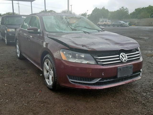 1VWBP7A31DC043284 - 2013 VOLKSWAGEN PASSAT SE RED photo 1