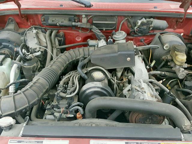 4F4YR12C1WTM36036 - 1998 MAZDA B2500 RED photo 7