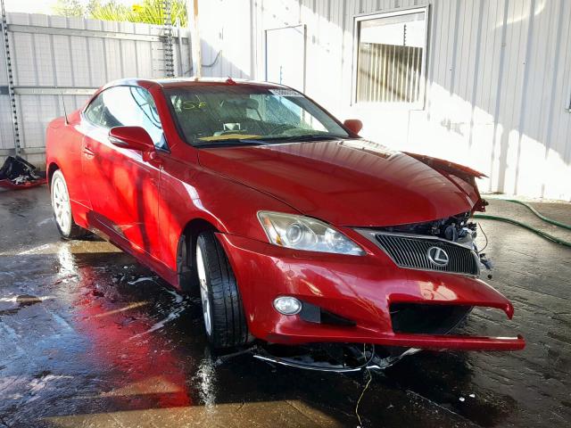 JTHFF2C23A2507478 - 2010 LEXUS IS 250 RED photo 1