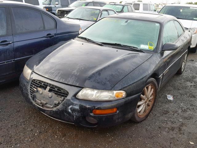 4C3AU52N1WE134108 - 1998 CHRYSLER SEBRING LX BLACK photo 2