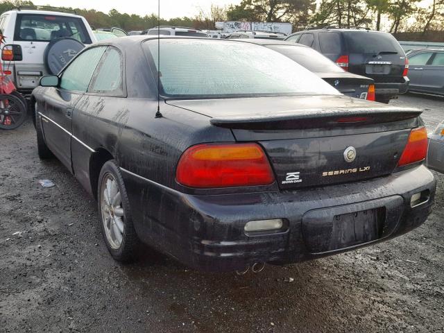 4C3AU52N1WE134108 - 1998 CHRYSLER SEBRING LX BLACK photo 3