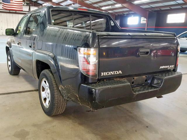 2HJYK16266H532879 - 2006 HONDA RIDGELINE BLACK photo 3