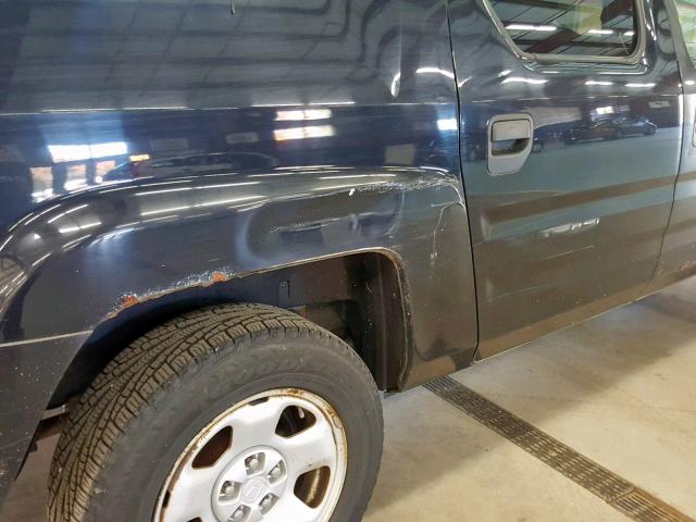 2HJYK16266H532879 - 2006 HONDA RIDGELINE BLACK photo 9