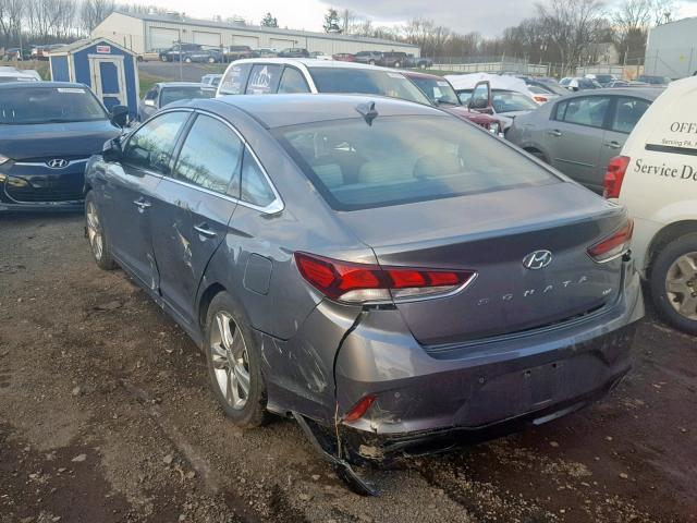 5NPE34AFXJH690870 - 2018 HYUNDAI SONATA SPO GRAY photo 3